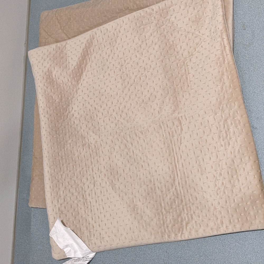 Dream home square 20 in tan pillow cases set of 2